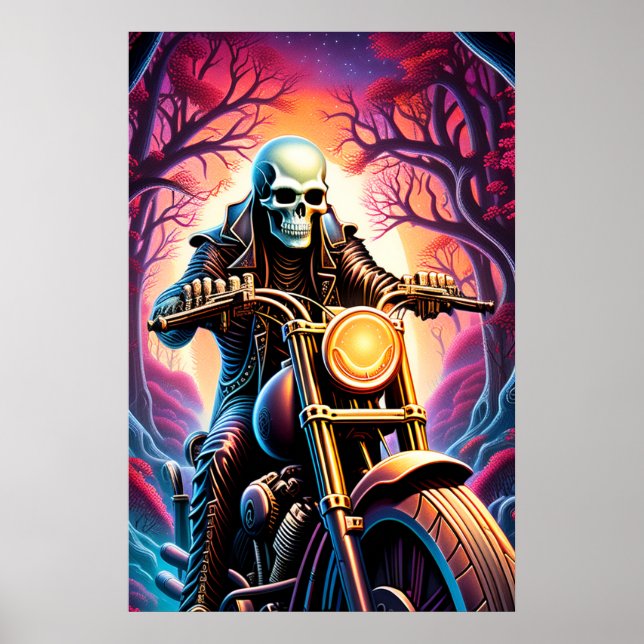 Riding through the interweaving branches poster (Front)