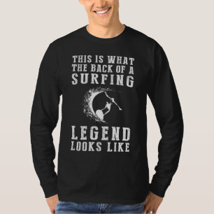 Riding Waves - Catch the Laughter of a Surfing Leg T-Shirt