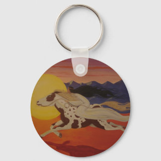Riding with the Sun Keychain