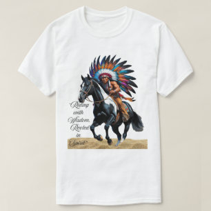 Riding with Wisdom, Rooted in Spirit” T-Shirt