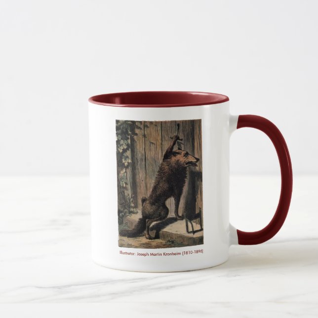RidingHood The Wolf At Grandma's Door Mug (Right)