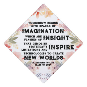 Ridley Scott Quote I Floral Tassel Topper