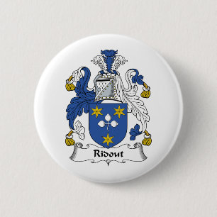 Ridout Family Crest 2 Inch Round Button