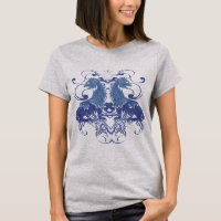 Rielaboration of Vintage Lions with Swirls