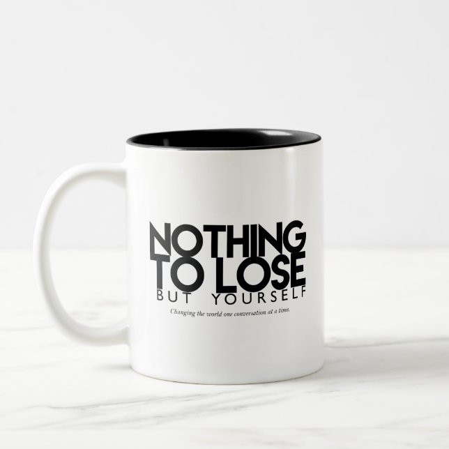 Rien à perdre, sauf vous podcast Logo Mug (Gauche)