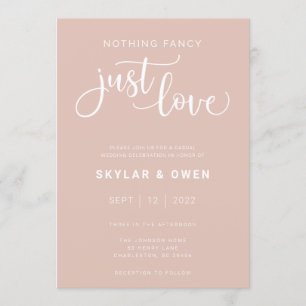 Rien De Fancy Just Love Faire-part de mariage