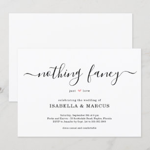 Rien De Fancy Just Love Faire-part de mariage