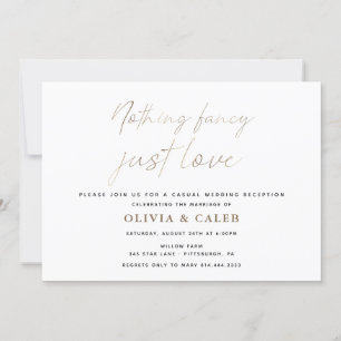 Rien De Fancy Just Love Faire-part de mariage