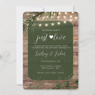 Rien De Fancy Just Love Invitation
