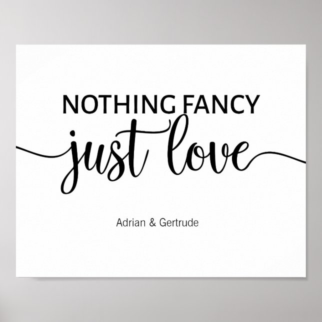 Rien de fantaisie Just Love Poster (Devant)