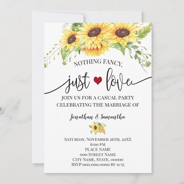Rien de fantaisie, juste amour, invitation de mari (Devant)