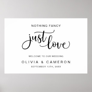Rien de fantaisie Juste Amour Mariage Affiche de b