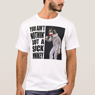Rien mais un T-shirt de singe de chaussette