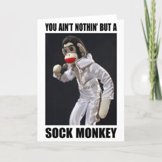 Rien mais une carte de voeux de singe de