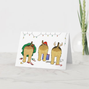 Rien n'aboutent une carte de voeux de Noël