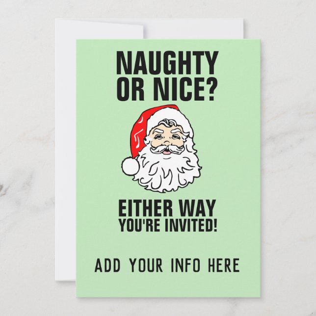 RIEN OU BIEN ? INVITATIONS DU PARTI DE NOËL (Devant)