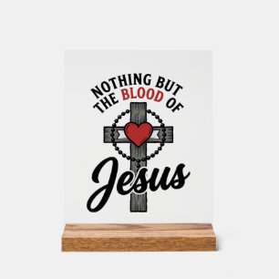 Rien que le Sang de Jésus Vintage Cross Shirt