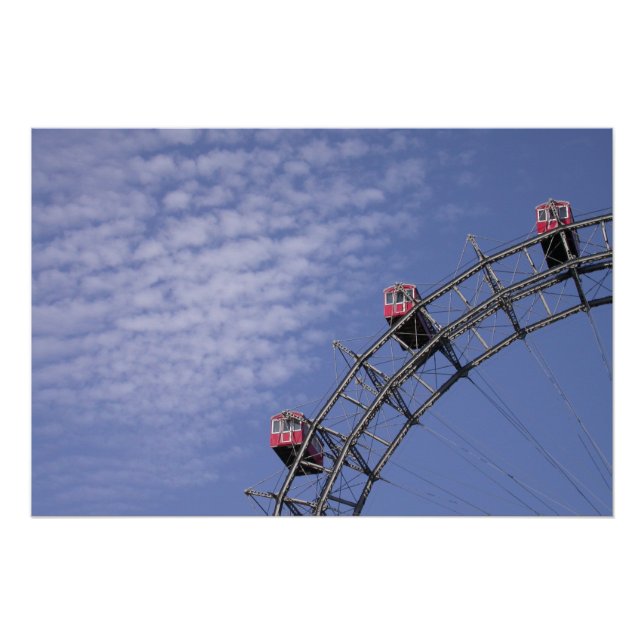 Riesenrad In Prater Vienna Austria Poster (Front)