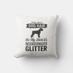 Riesenschnauzer Glitter Funny Dog Lover Design_1 Throw Pillow
