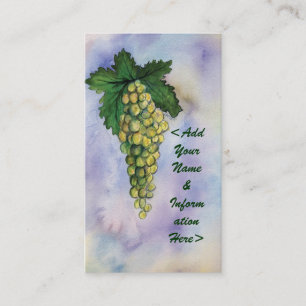 Riesling White Vin raisins Cartes de visite