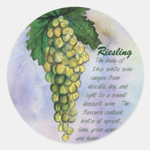 Riesling Wine Grapes Sticker