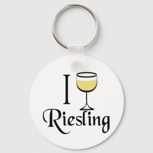 Riesling Wine Lover Gifts Keychain