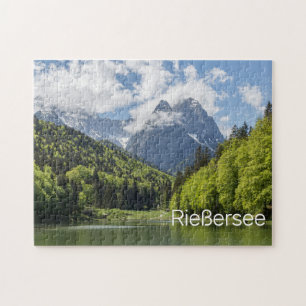 Riessersee Alps Garmisch Partenkirchen Bavaria Lug Jigsaw Puzzle