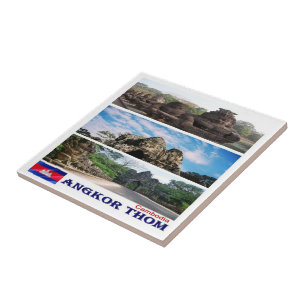 Rif. KH Cambodia, Angkor Thom, Tile