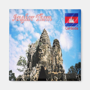 Rif. KH Cambodia, Angkor Thom, Victory gate Fridge Magnet