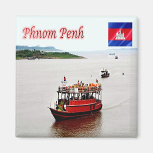 Rif. KH  Cambodia, Phnom Penh, Fridge Magnet