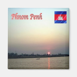 Rif. KH Cambodia Sunrise in Phnom Penh Magnet