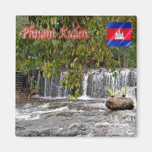 Rif. KH Cambodia - Waterfall at Phnom Kulen Magnet