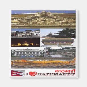 Rif. NP Nepal, Kathmandu, I Love,  Magnet