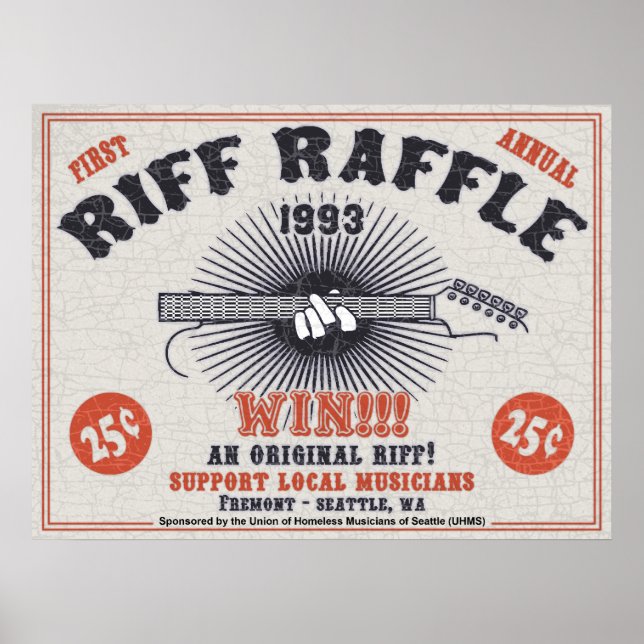 Riff Raffle Poster (Front)