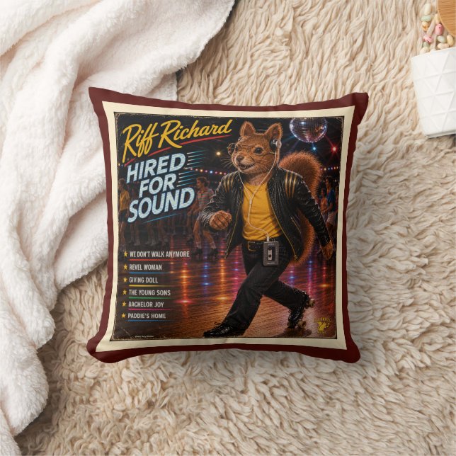 Riff Richard: a Parody Throw Pillow (Blanket)
