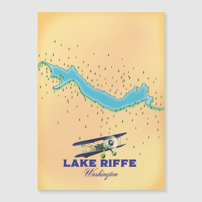 Riffe Lake Washington map (Front)
