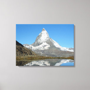 Riffelsee and Matterhorn Canvas Print