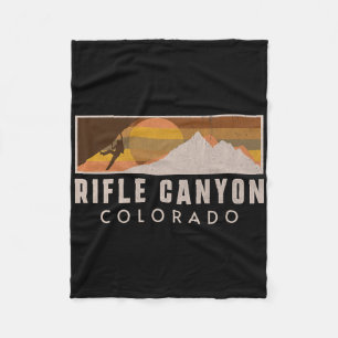 Rifle Canyon Rock Climbing Nerd Boulderer Mountain Fleece Blanket