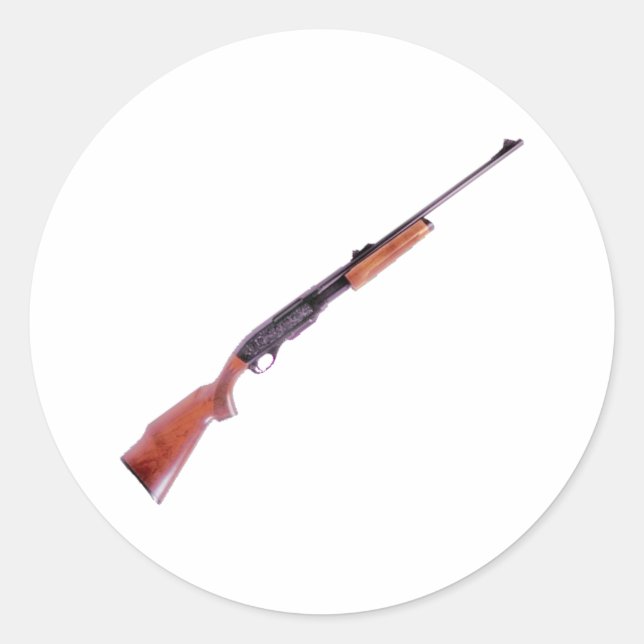 rifle classic round sticker (Front)