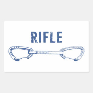 Rifle Colorado Rock Climbing Quickdraw Sticker