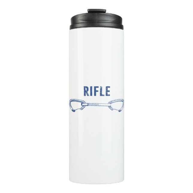 Rifle Colorado Rock Climbing Quickdraw Thermal Tumbler (Front)
