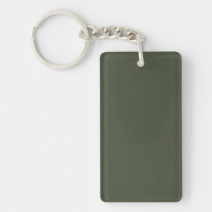 Rifle Green Solid Colour Keychain