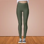 Rifle Green Solid Colour Leggings<br><div class="desc">Rifle Green Solid Colour. This earthy,  muted green blends the natural tones of green with a hint of grey,  creating a colour that exudes rugged sophistication and understated elegance.This versatile colour blends beautifully with both neutral and vibrant palettes,  making it an excellent choice for adding a touch of rugged elegance to any occasion.</div>