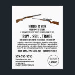 Rifle & Shotgun, Gunsmith, Gunstore Advertising Flyer<br><div class="desc">Rifle & Shotgun,  Gunsmith,  Gunstore Advertising Flyers By The Business Card Store.</div>