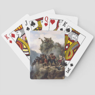 Riflemen Defending a Mountain Pass (Karl Lessing) Playing Cards