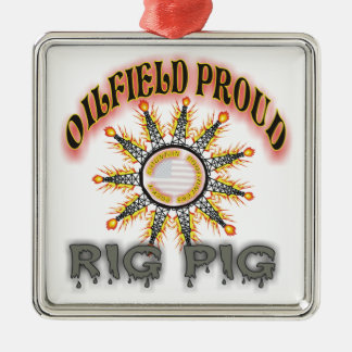 Rig Pig2 Metal Ornament