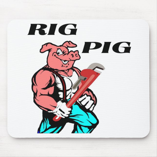 Rig Pig Mouse Pad (Front)