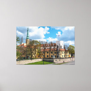 Riga Castle during sunny day in Riga, Latvia Canvas Print
