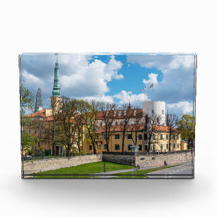 Riga Castle during sunny day in Riga, Latvia Photo Block