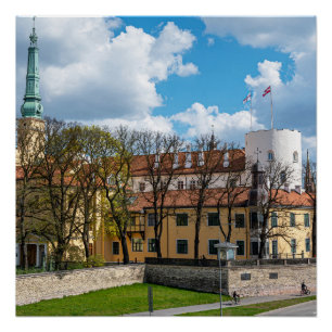 Riga Castle during sunny day in Riga, Latvia Poster